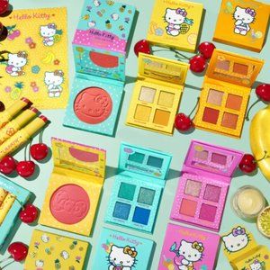 RARE! ColourPop x Hello Kitty Makeup Full Set Palette Blush & more!